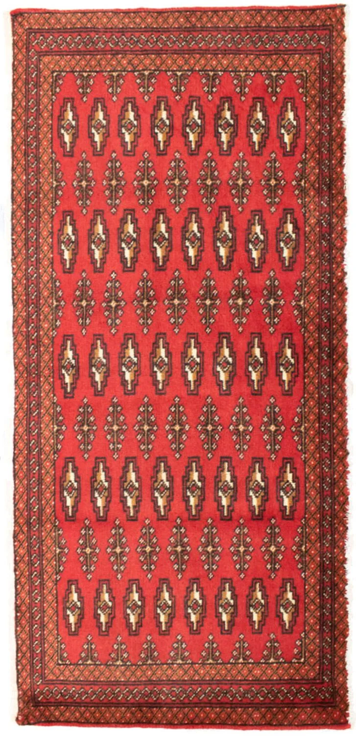 Turkaman Teppich 60x130cm - Orientteppich - rot
