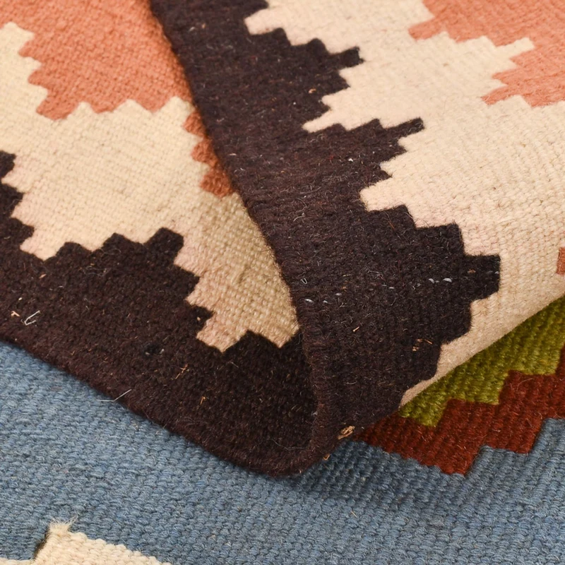 Kelim Fars Teppich 104x152cm - mehrfarbig