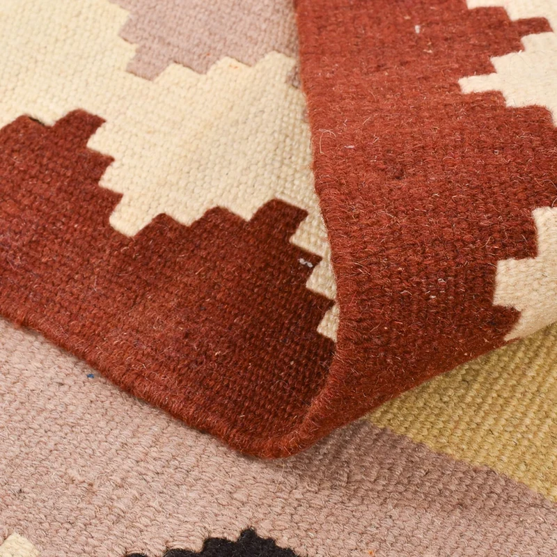 Kelim Fars Teppich 103x147cm - mehrfarbig