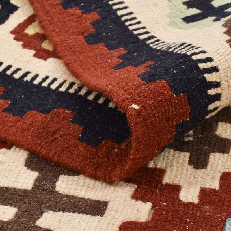 Kelim Fars Teppich 104x150cm - mehrfarbig