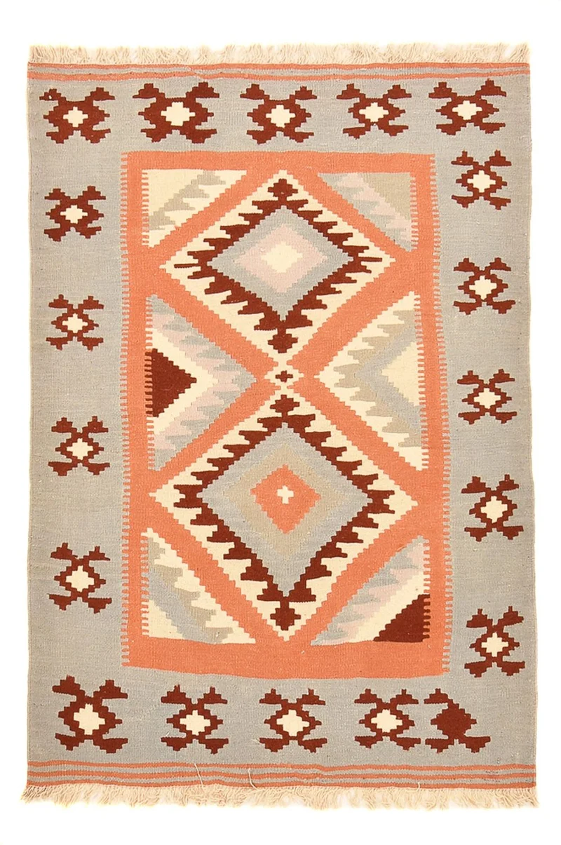 Kelim Fars Teppich 105x150cm - mehrfarbig
