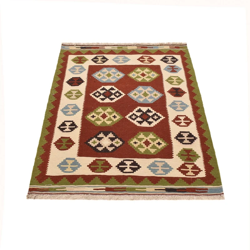 Kelim Fars Teppich 103x146cm - mehrfarbig