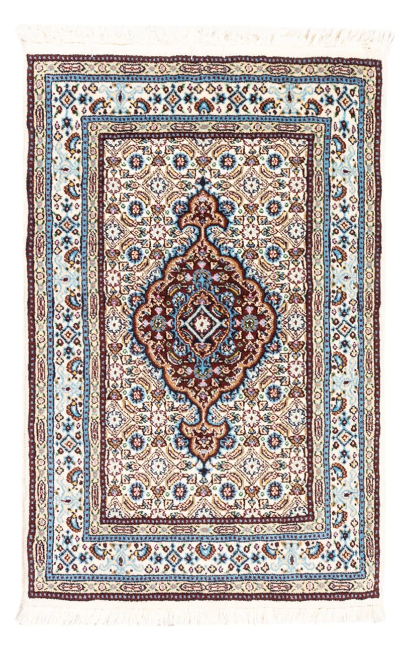 Moud Teppich 60x90cm - Perserteppich - dunkelrot