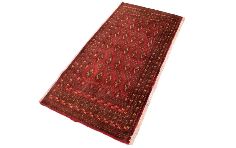 Turkaman Teppich 60x130cm - Orientteppich - rot
