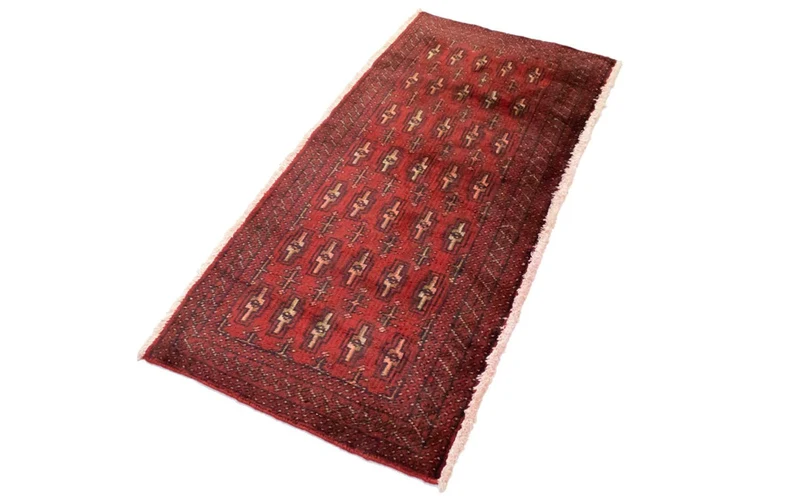 Turkaman Teppich 60x130cm - Orientteppich - rot