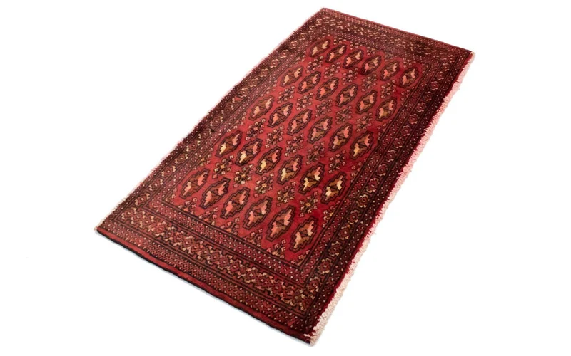 Turkaman Teppich 60x130cm - Orientteppich - rot
