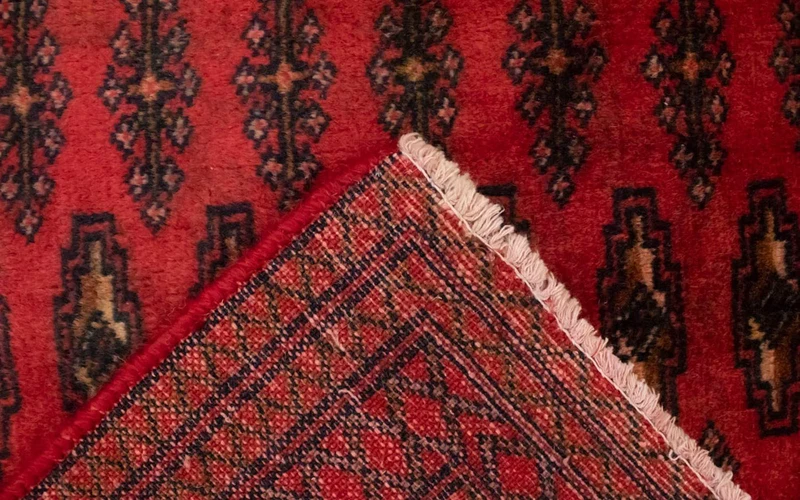 Turkaman Teppich 60x130cm - Orientteppich - rot