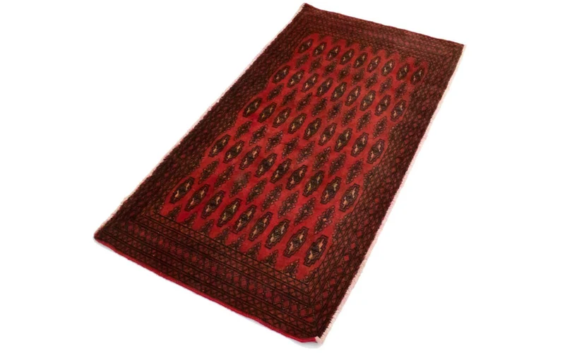 Turkaman Teppich 60x130cm - Orientteppich - rot
