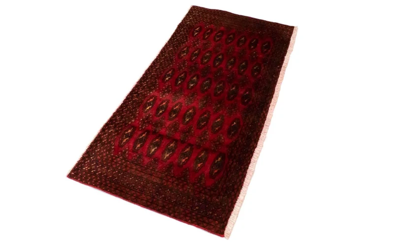 Turkaman Teppich 60x130cm - Orientteppich - rot