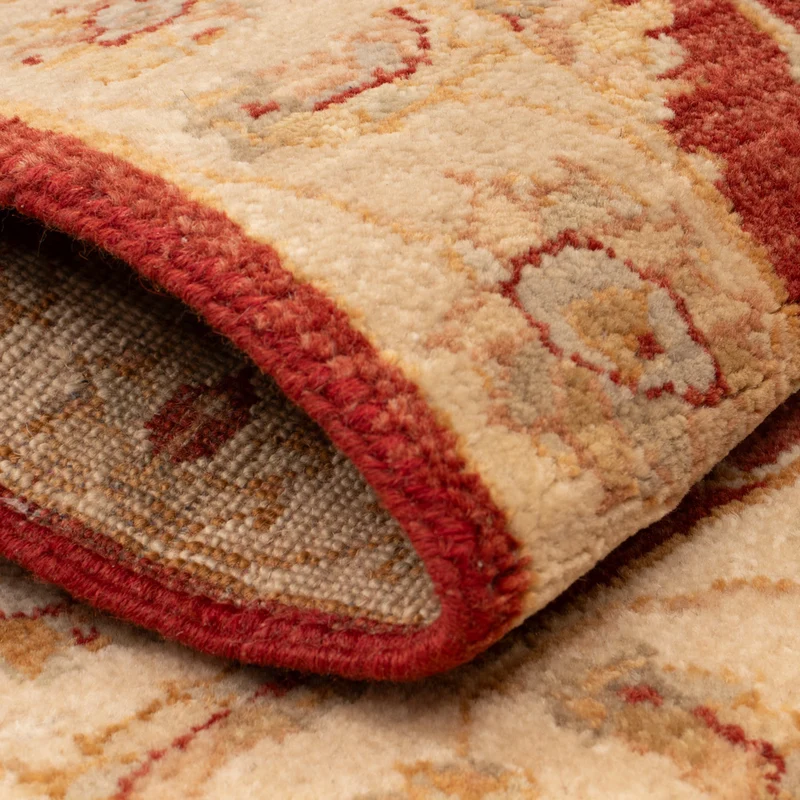 Ziegler Teppich - 60 x 90 cm - bordeauxrot