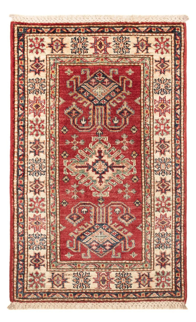 Kazak Teppich 59x89cm - Orientteppich - rot