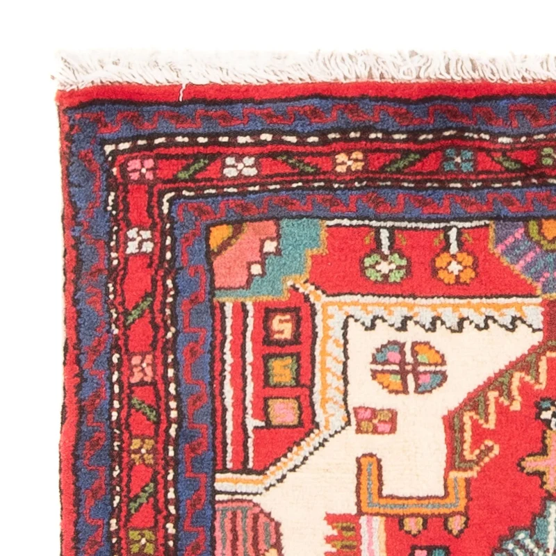 Nahavand Teppich 65x91cm - Perserteppich - rot