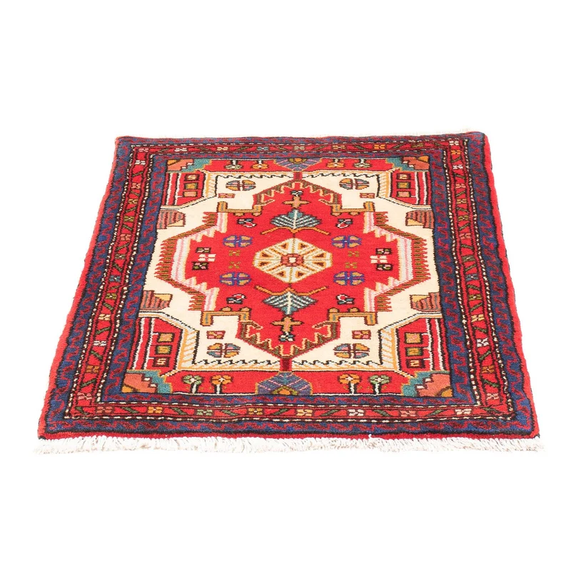Nahavand Teppich 65x91cm - Perserteppich - rot