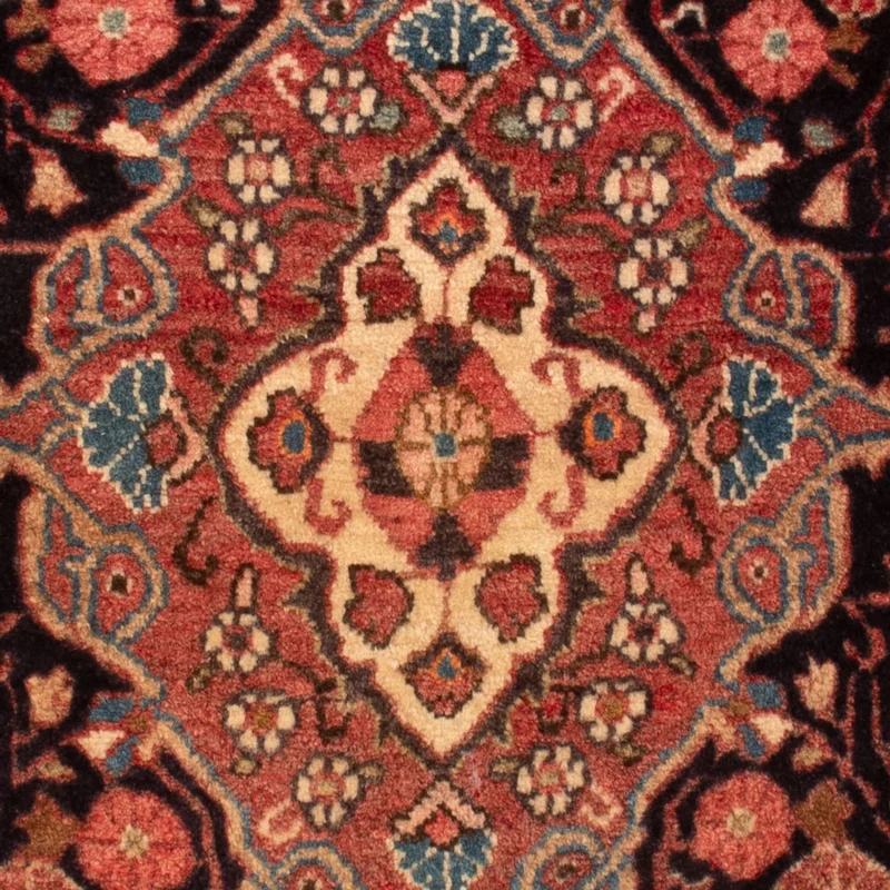 Malayer Teppich 62x92cm - Perserteppich - dunkelblau