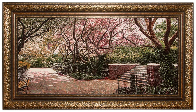 Bild-Teppich 65x114cm - Orientteppich - mehrfarbig
