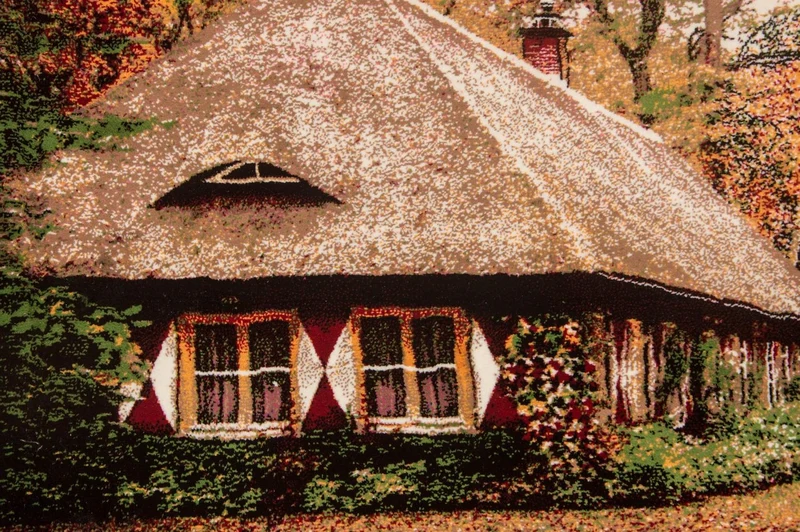 Bild-Teppich 65x114cm - Orientteppich - mehrfarbig