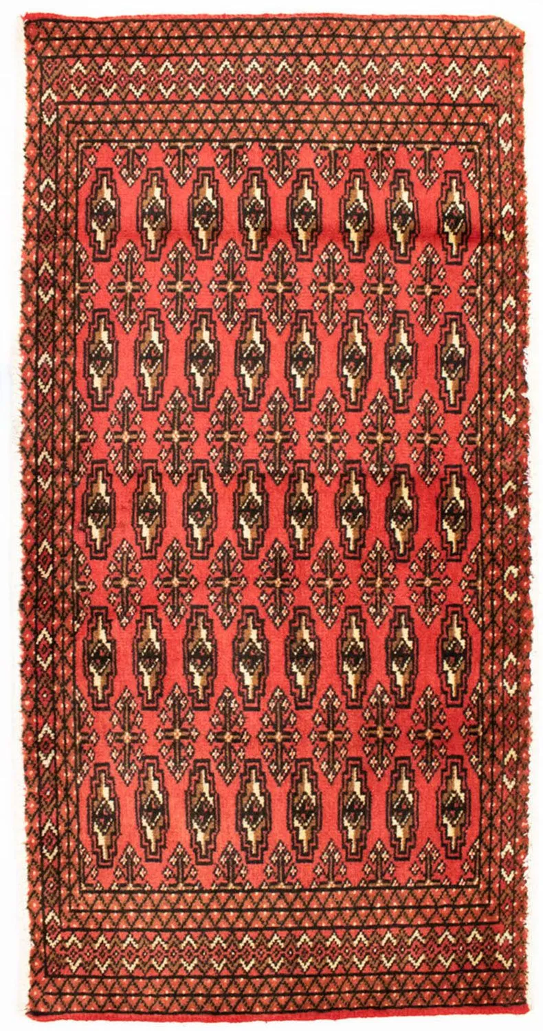 Turkaman Teppich 60x130cm - Orientteppich - rot
