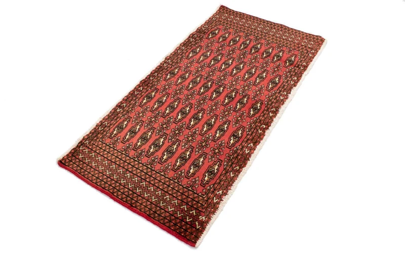 Turkaman Teppich 60x130cm - Orientteppich - rot
