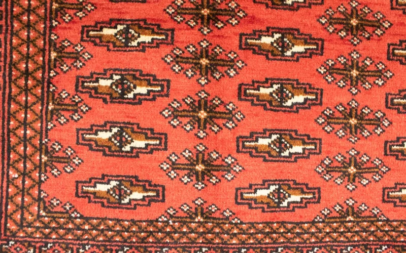 Turkaman Teppich 60x130cm - Orientteppich - rot