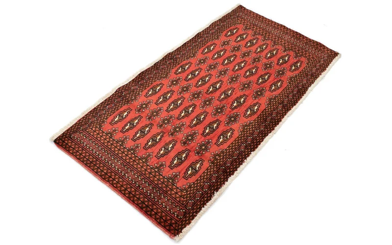 Turkaman Teppich 60x130cm - Orientteppich - rot