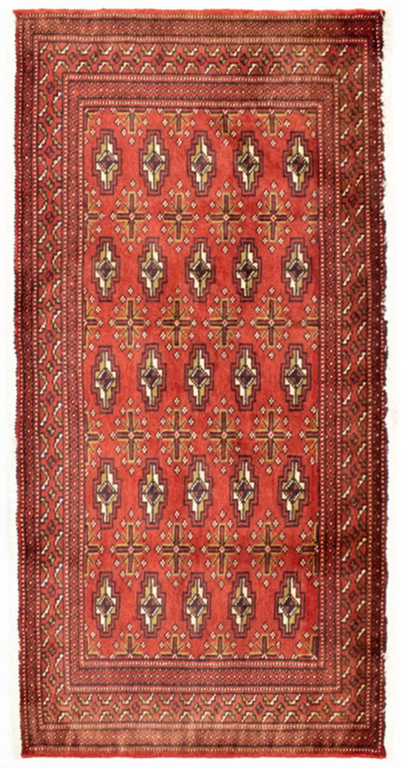 Turkaman Teppich 60x130cm - Orientteppich - rost