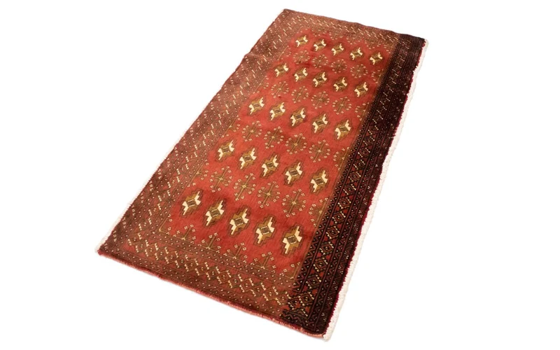 Turkaman Teppich 60x130cm - Orientteppich - rost