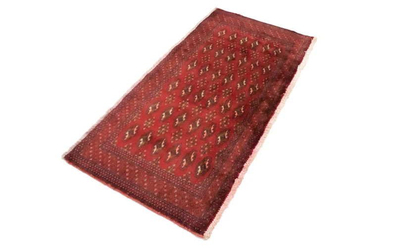 Turkaman Teppich 60x130cm - Orientteppich - rot