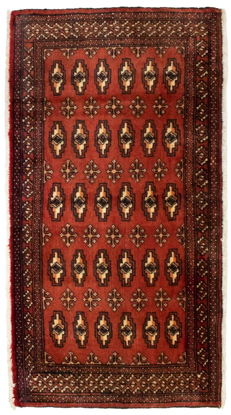Turkaman Teppich 60x130cm - Orientteppich - rot