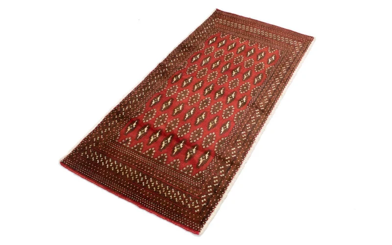 Turkaman Teppich 60x130cm - Orientteppich - rost