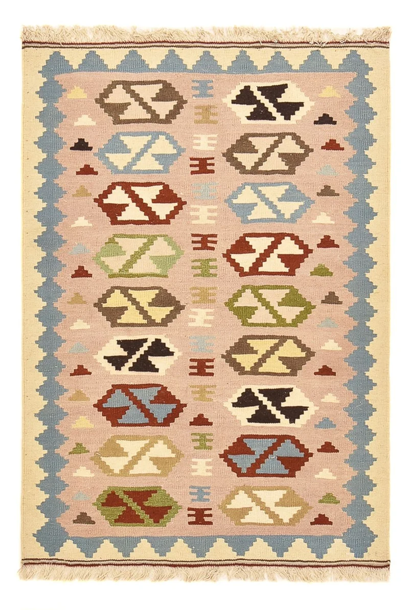 Kelim Fars Teppich 102x150cm - mehrfarbig