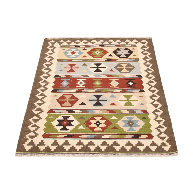 Kelim Fars Teppich 106x150cm - mehrfarbig