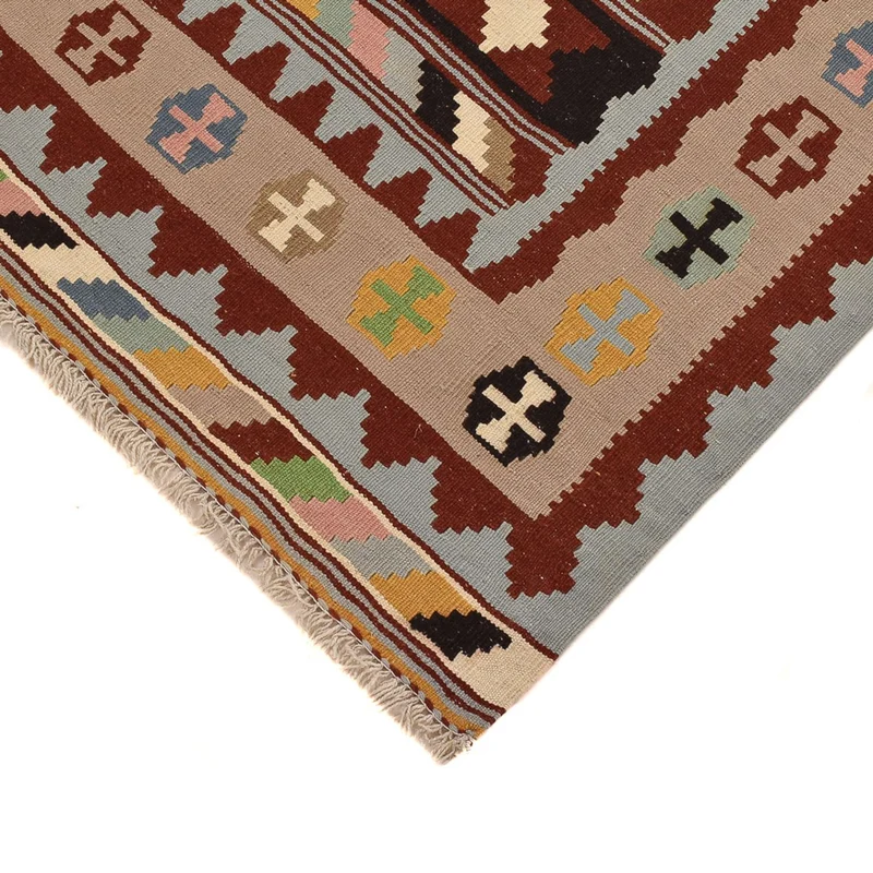 Kelim Fars Teppich 105x147cm - mehrfarbig