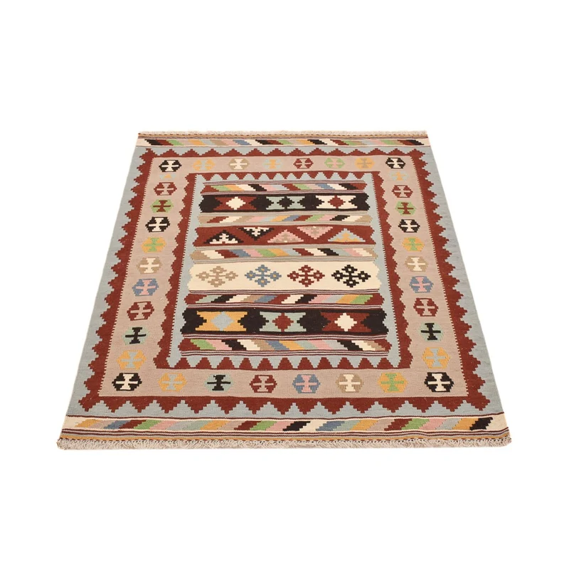 Kelim Fars Teppich 105x147cm - mehrfarbig