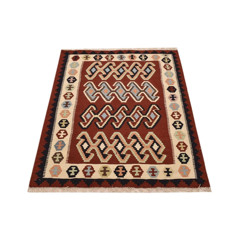 Kelim Fars Teppich 105x150cm - mehrfarbig