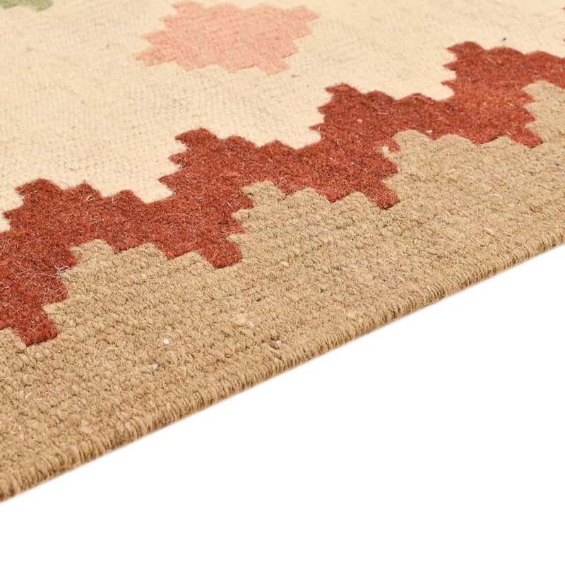 Kelim Fars Teppich 106x145cm - mehrfarbig