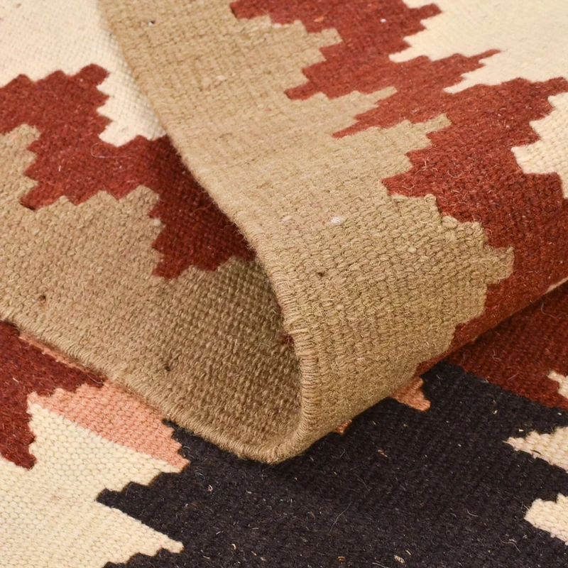 Kelim Fars Teppich 106x145cm - mehrfarbig