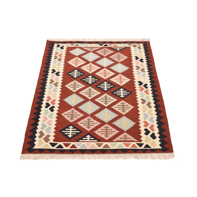 Kelim Fars Teppich 103x147cm - mehrfarbig