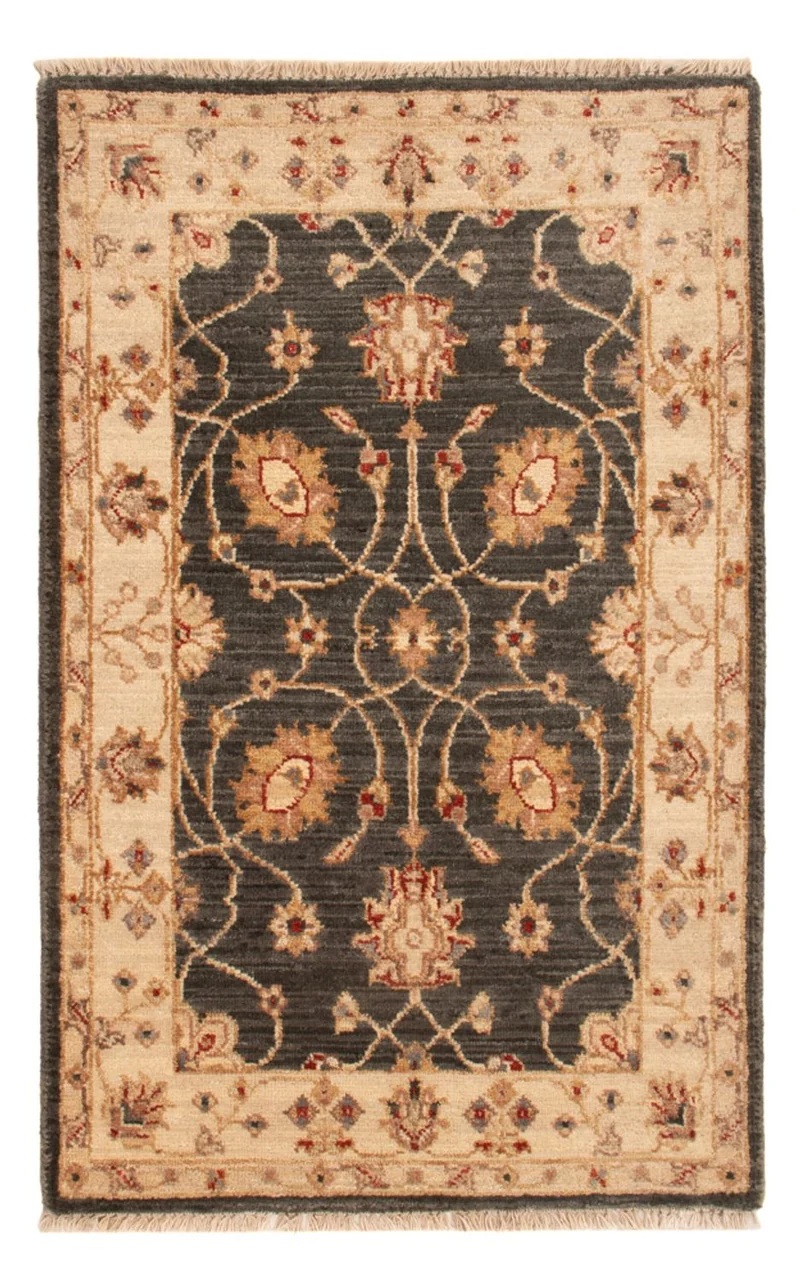 Ziegler Teppich 60x90cm - Orientteppich - schwarz