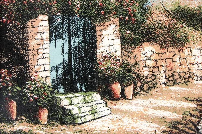 Bild-Teppich 60x85cm - Orientteppich - mehrfarbig