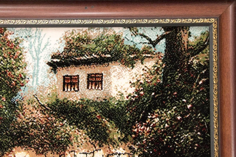 Bild-Teppich 60x85cm - Orientteppich - mehrfarbig