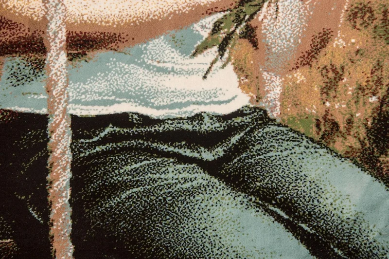 Bild-Teppich 60x85cm - Orientteppich - mehrfarbig