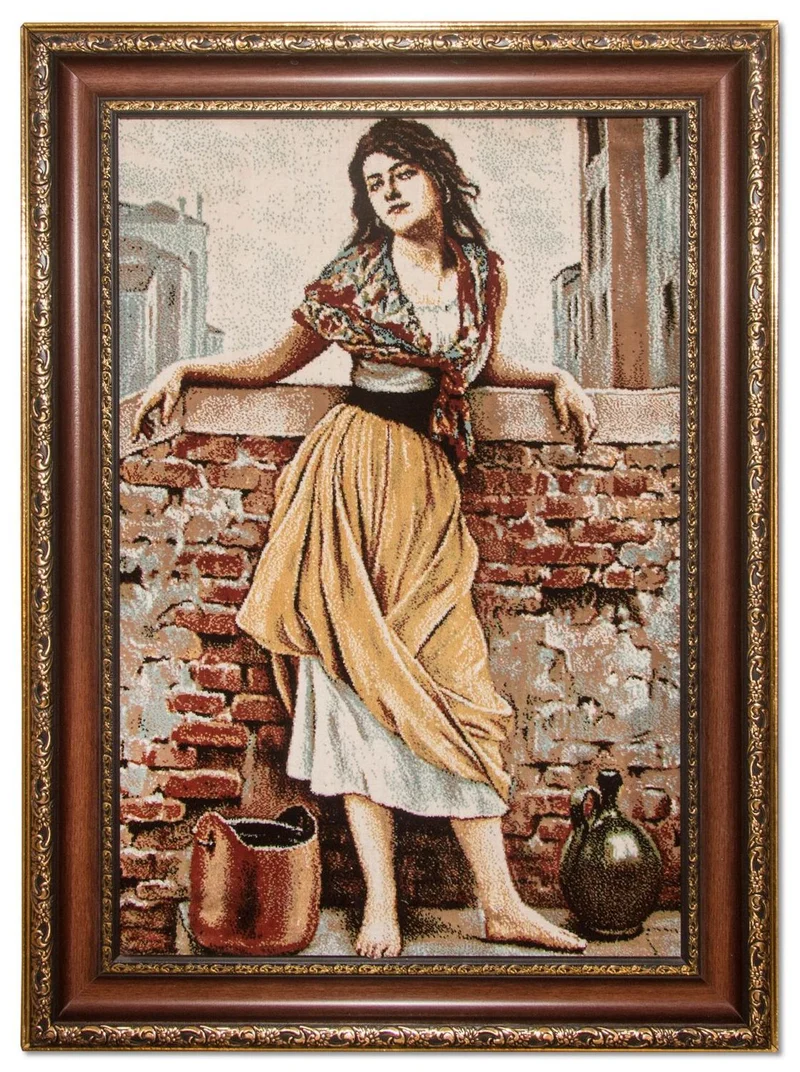 Bild-Teppich 60x85cm - Orientteppich - mehrfarbig