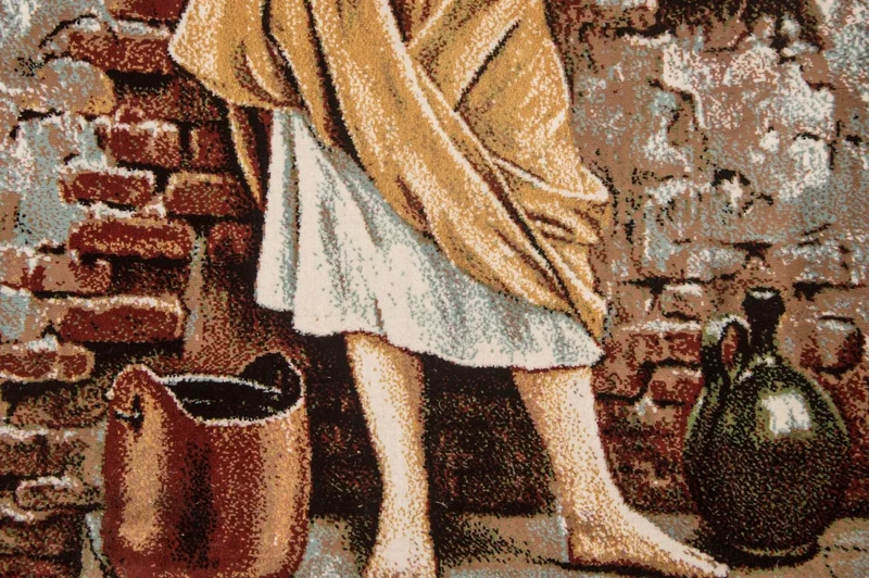 Bild-Teppich 60x85cm - Orientteppich - mehrfarbig