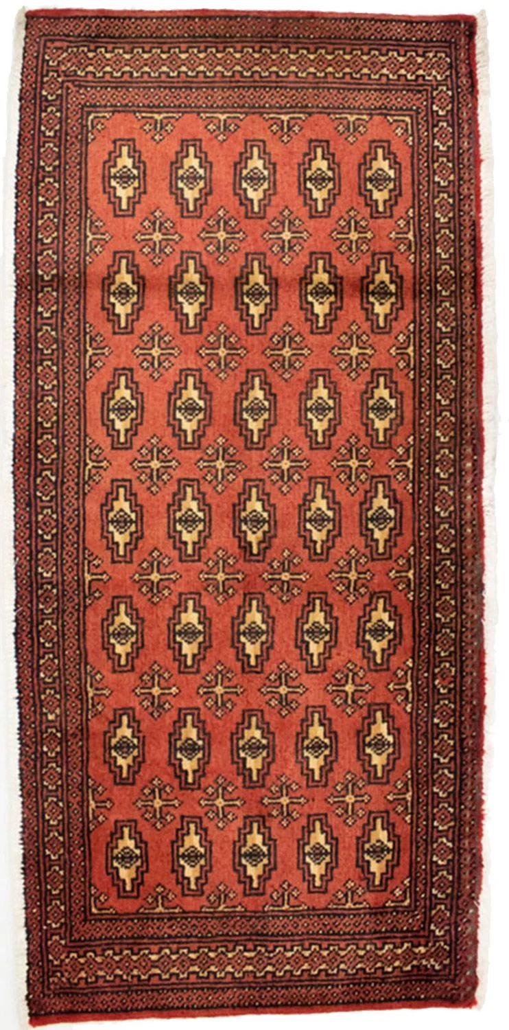 Turkaman Teppich 60x130cm - Orientteppich - rost