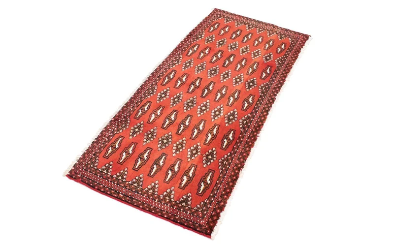 Turkaman Teppich 60x130cm - Orientteppich - rot
