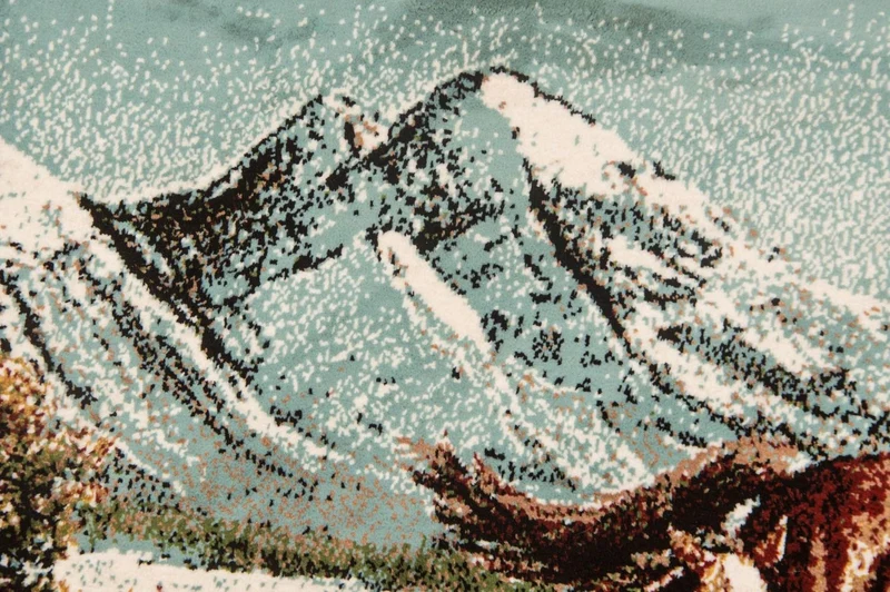 Bild-Teppich 60x85cm - Orientteppich - mehrfarbig