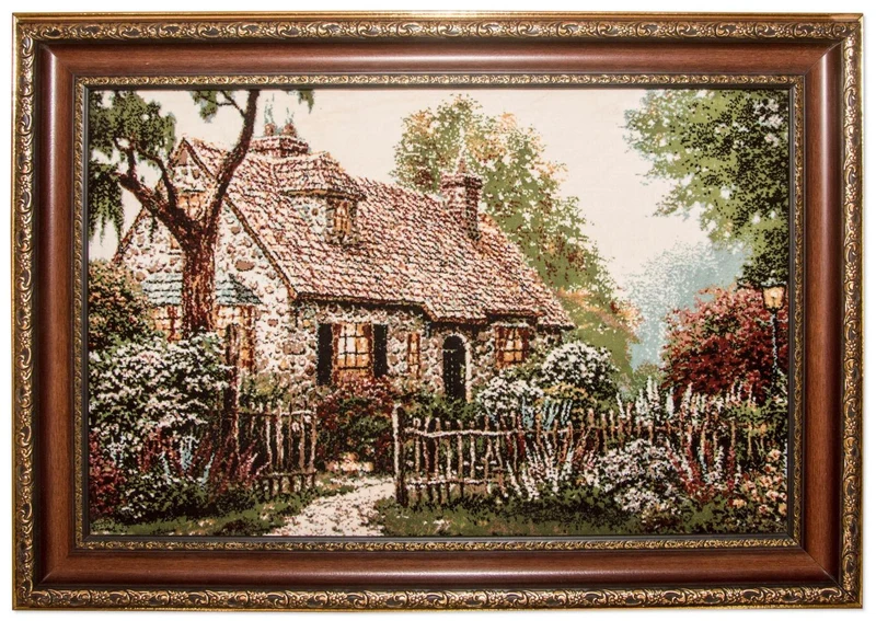 Bild-Teppich 60x85cm - Orientteppich - mehrfarbig