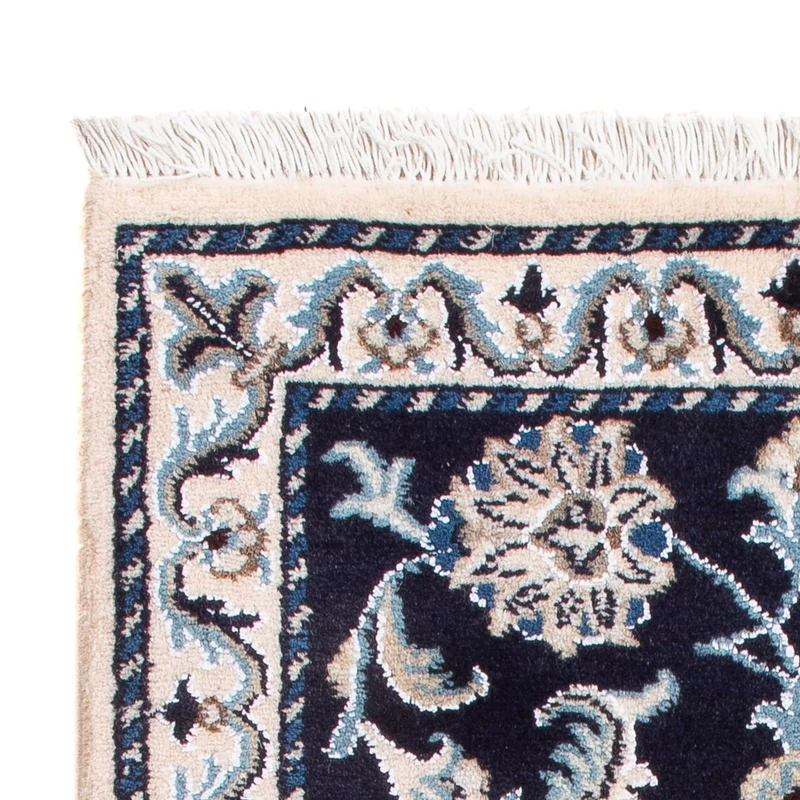 Perserteppich - Nain - Royal - 60 x 90 cm - dunkelblau