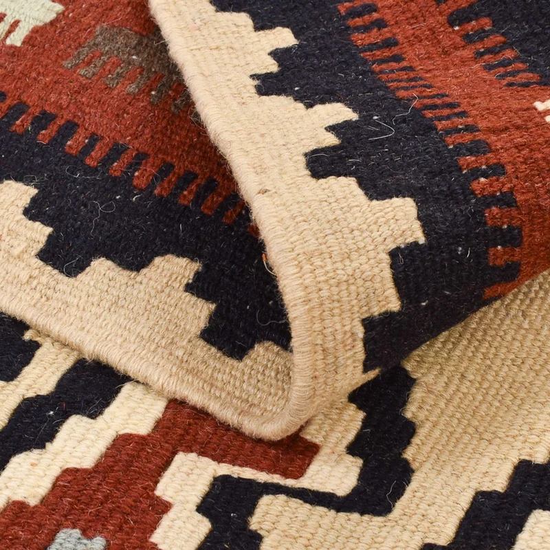 Kelim Fars Teppich 105x148cm - mehrfarbig