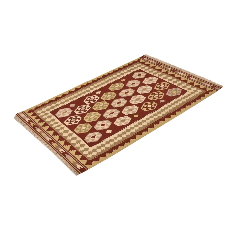 Kelim Fars Teppich 100x155cm - mehrfarbig